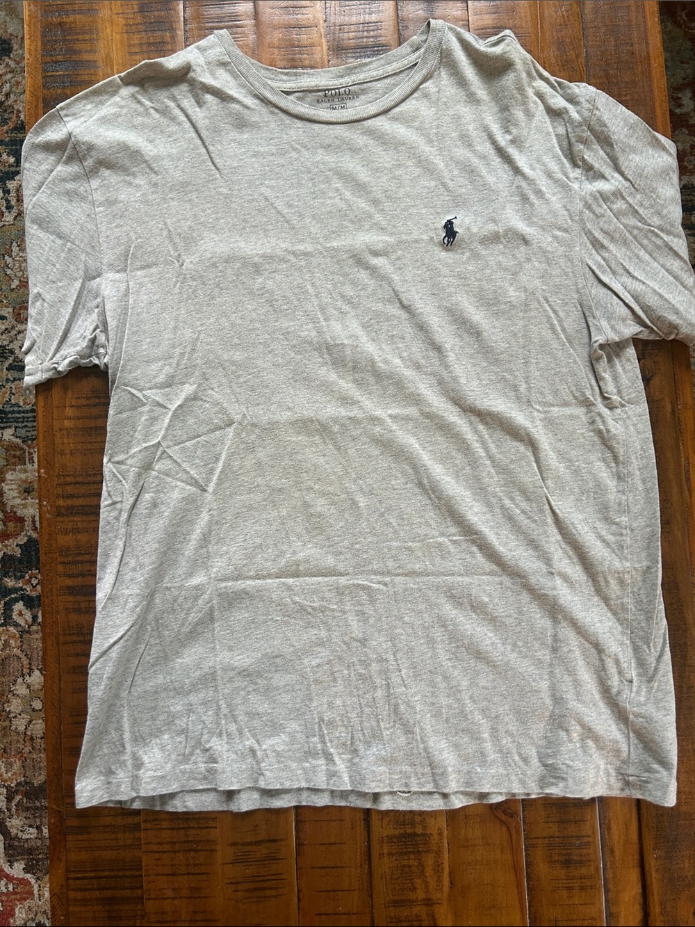 Polo by Ralph Lauren Light Gray Crew Tee with Navy Pony
